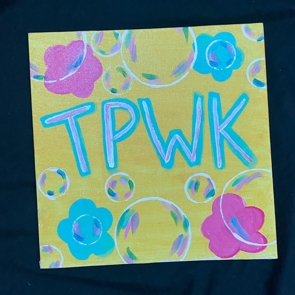 A “TPWK” Harry styles inspired panel painting